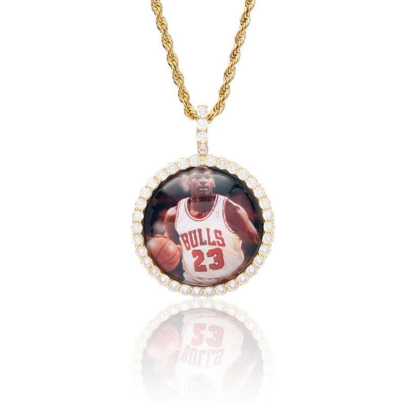 Custom 3D Photo Pendant - Gold