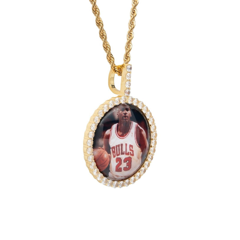 Custom 3D Photo Pendant - Gold