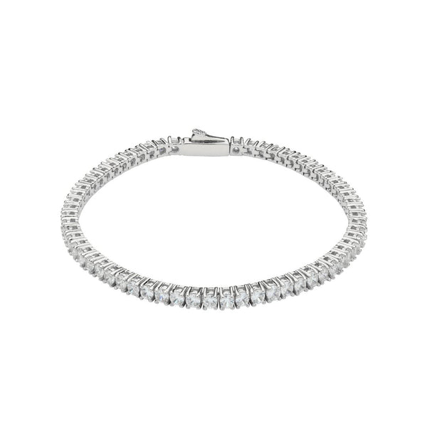 3mm Tennis Bracelet - White Gold