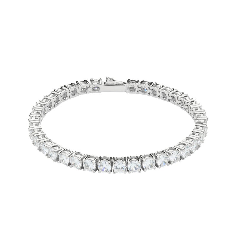 5mm Tennis Bracelet - White Gold