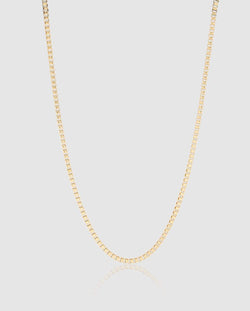 3mm Box Chain - Gold