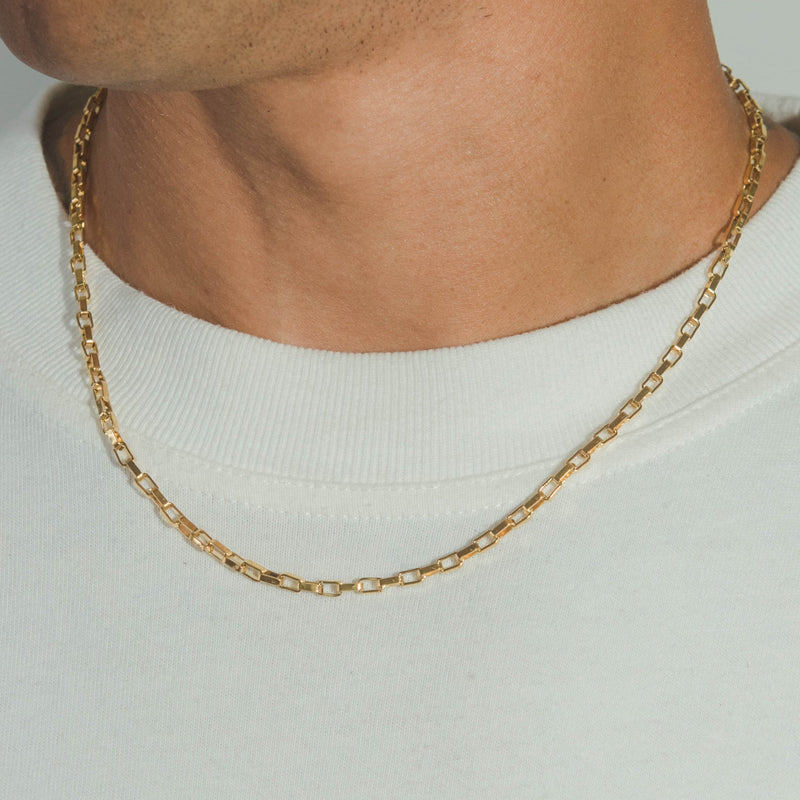 3mm Edge Chain - Gold