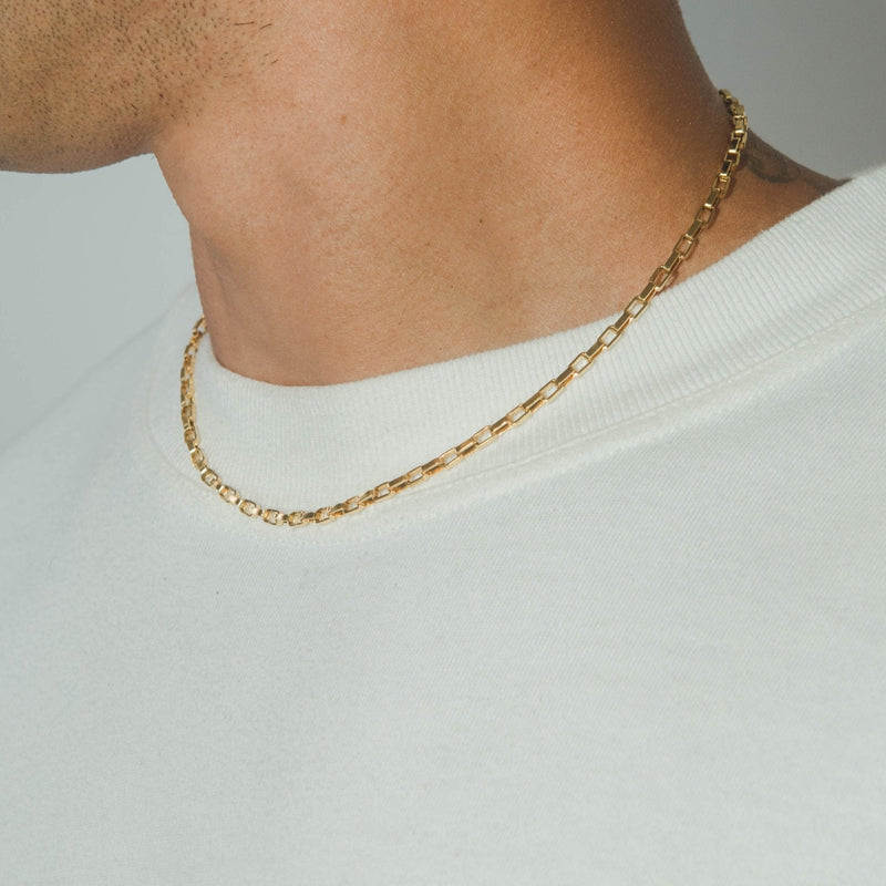 3mm Edge Chain - Gold