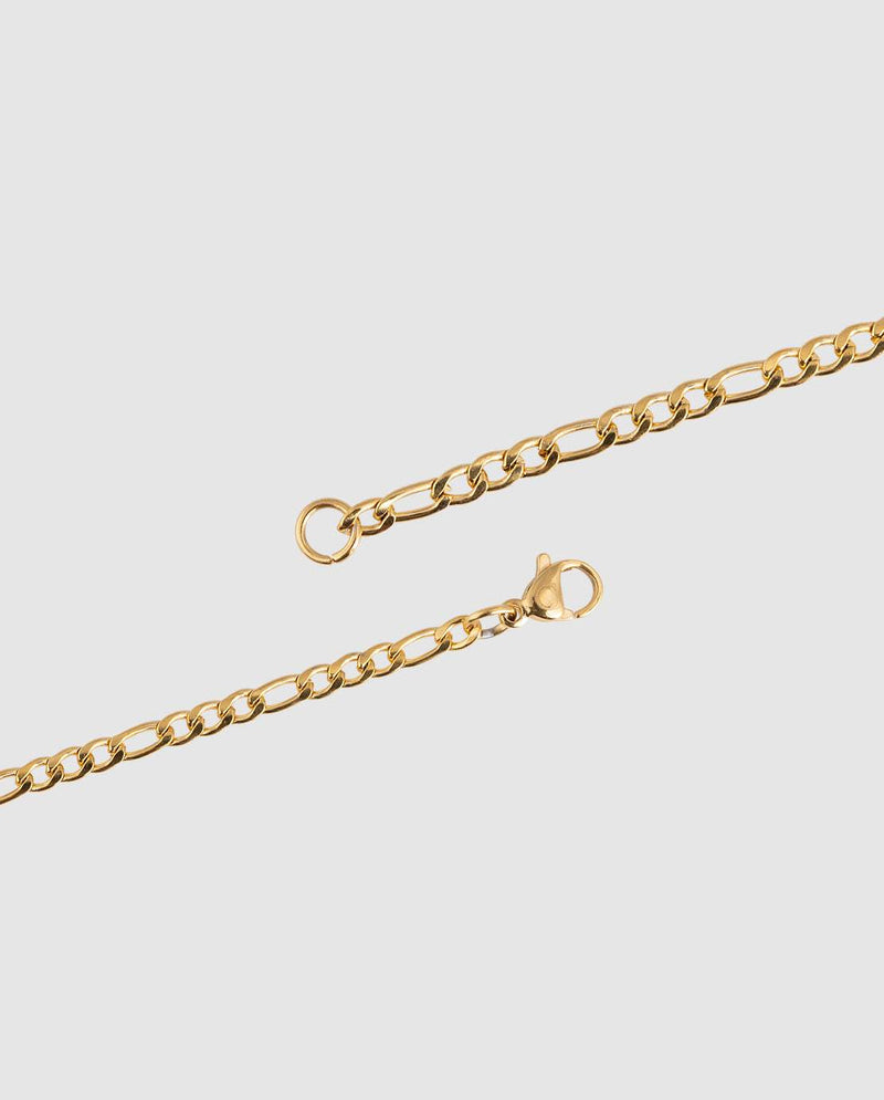 3mm Figaro Chain - Gold