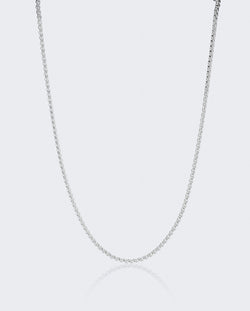 3mm Pearl Chain - White Gold