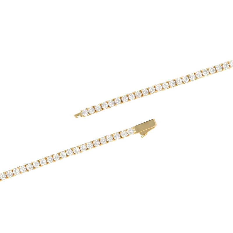 3mm Tennis Bracelet - Gold