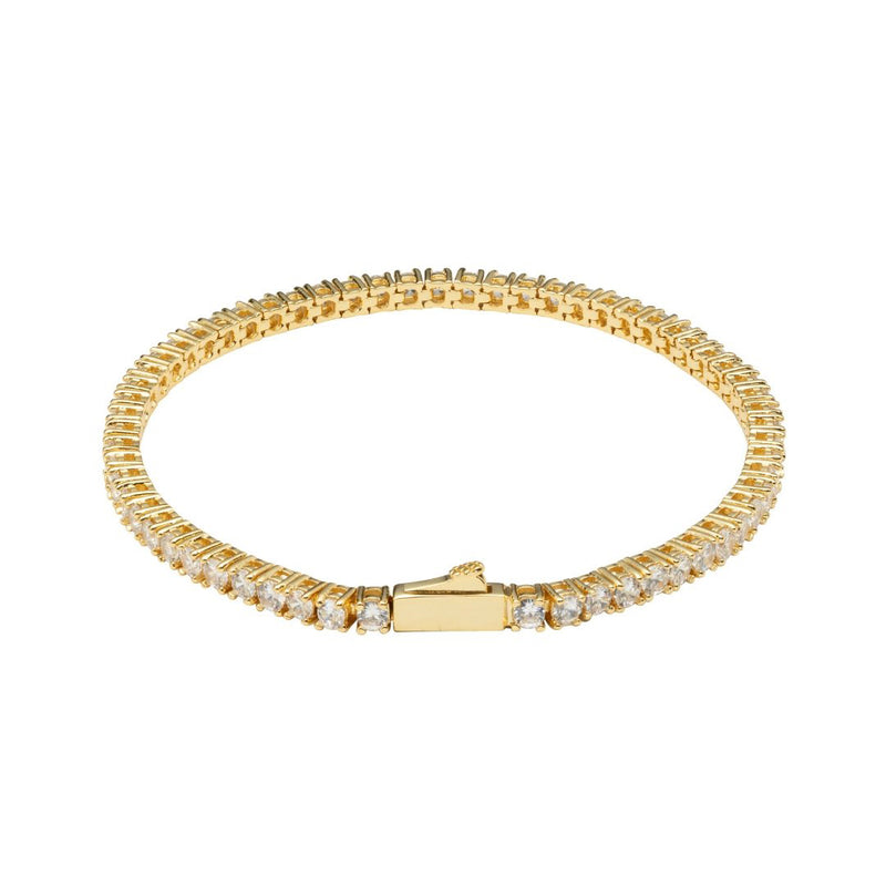 3mm Tennis Bracelet - Gold