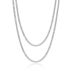 3mm Tennis Chain Bundle - White Gold