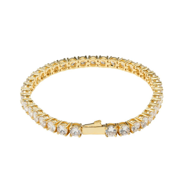 5mm Tennis Bracelet - Gold