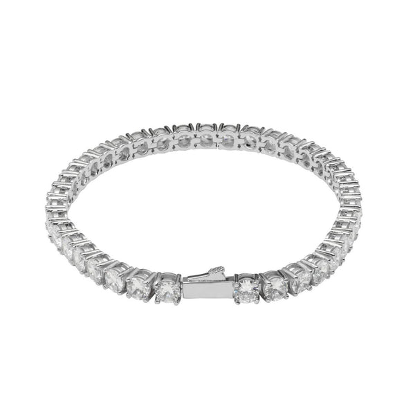 5mm Tennis Bracelet - White Gold