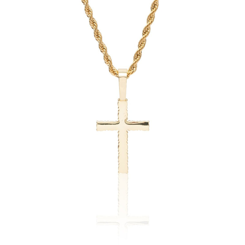 Diamond Cross Pendant - Gold