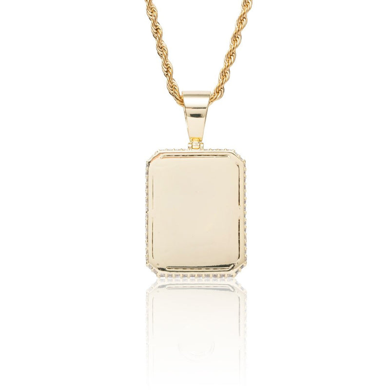Iced Cube Pendant - Gold