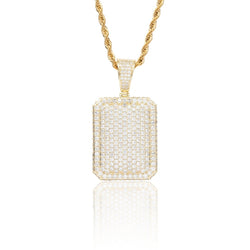 Iced Cube Pendant - Gold