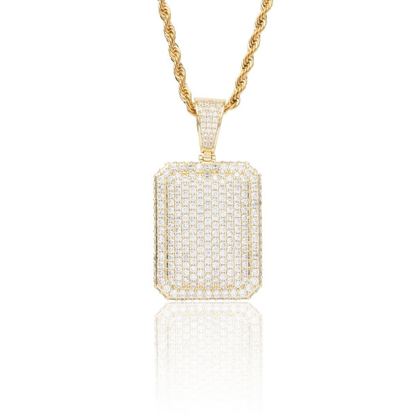 Iced Cube Pendant - Gold
