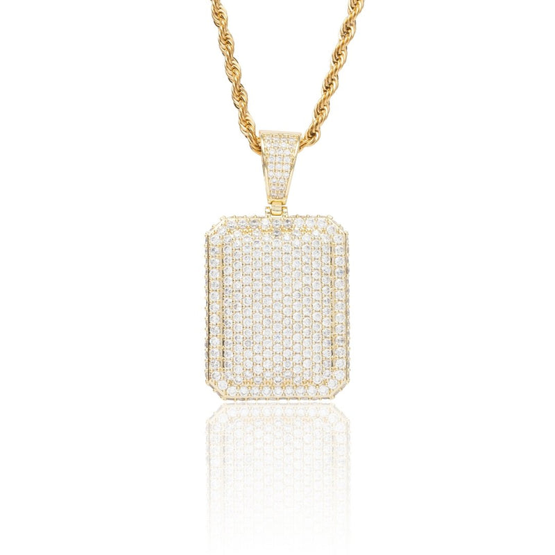 Iced Cube Pendant - Gold