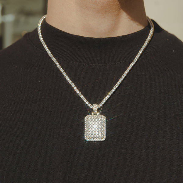 Iced Cube Pendant - Gold