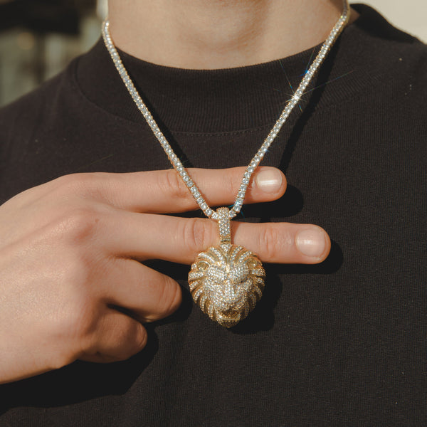 Iced Lion Pendant