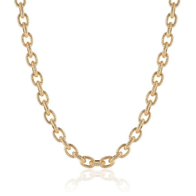 10mm Rolo Link Chain - Gold