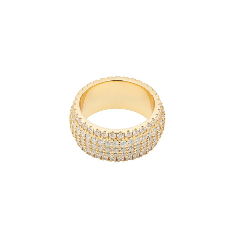 5 Row Band Ring - Gold