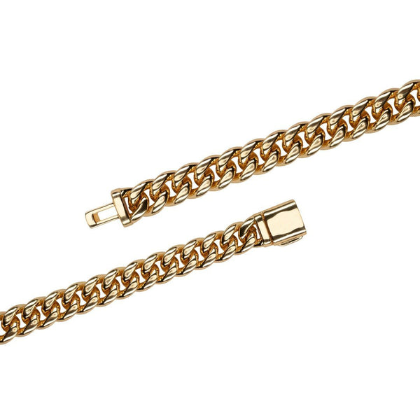 12mm Miami Cuban Link Bracelet - Gold