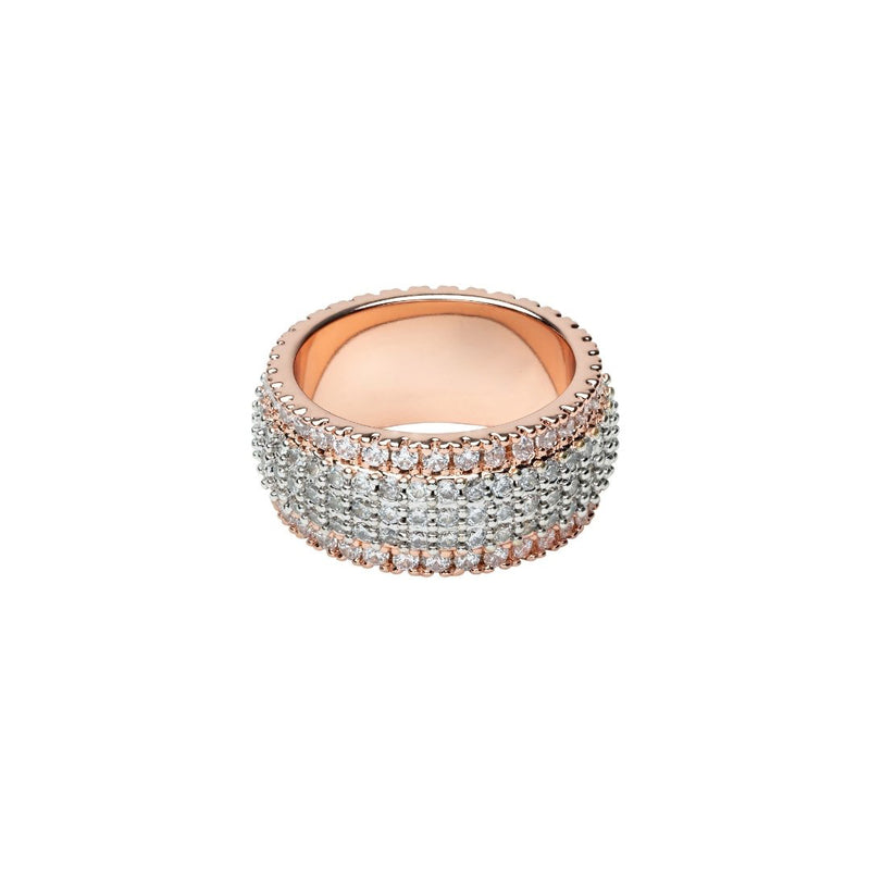 5 Row Band Ring - 2 Tone