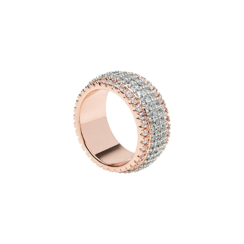 5 Row Band Ring - 2 Tone